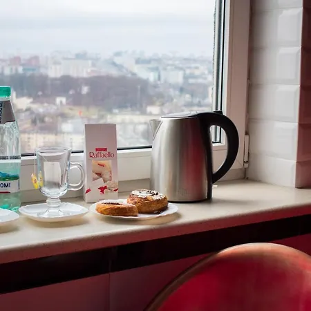 Jacuzzi Vip Smart Aparthotel, панорамный вид центр минска Aparthotel